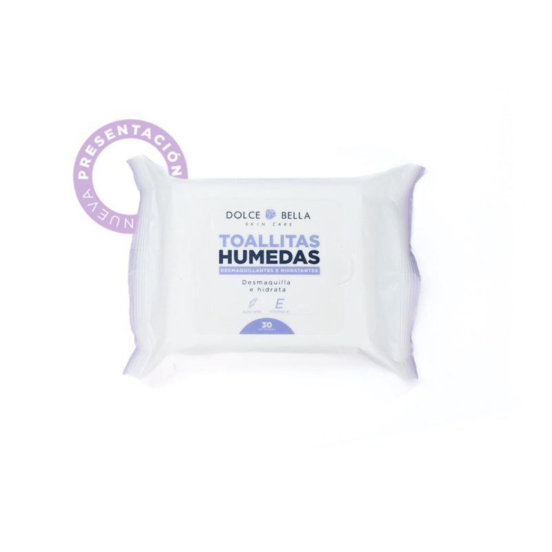 DOLCE BELLA TOALLITAS HUMEDAS DESMAQUILLANTES