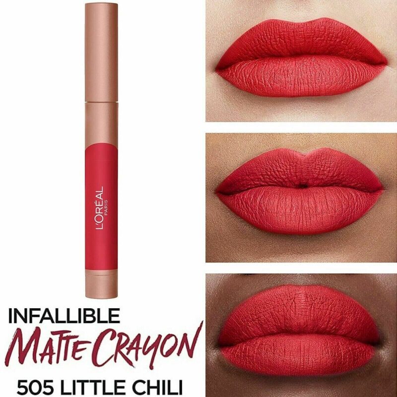 LOREAL MATTE LIP CRAYON 505 LITTLE CHILI