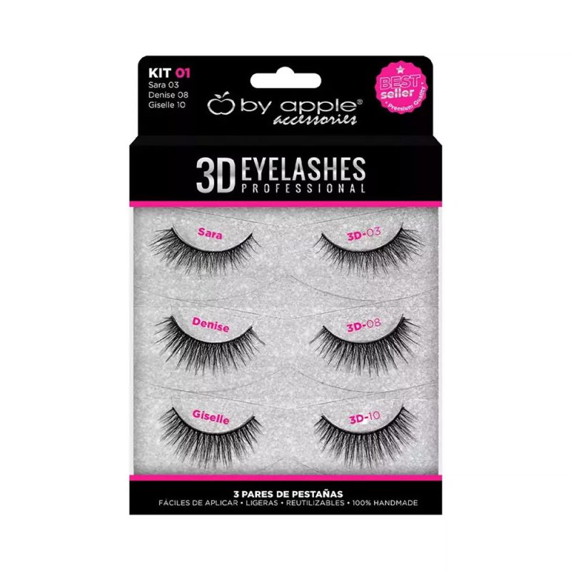 SET DE PESTAÑAS 3 PARES AQY-24-1